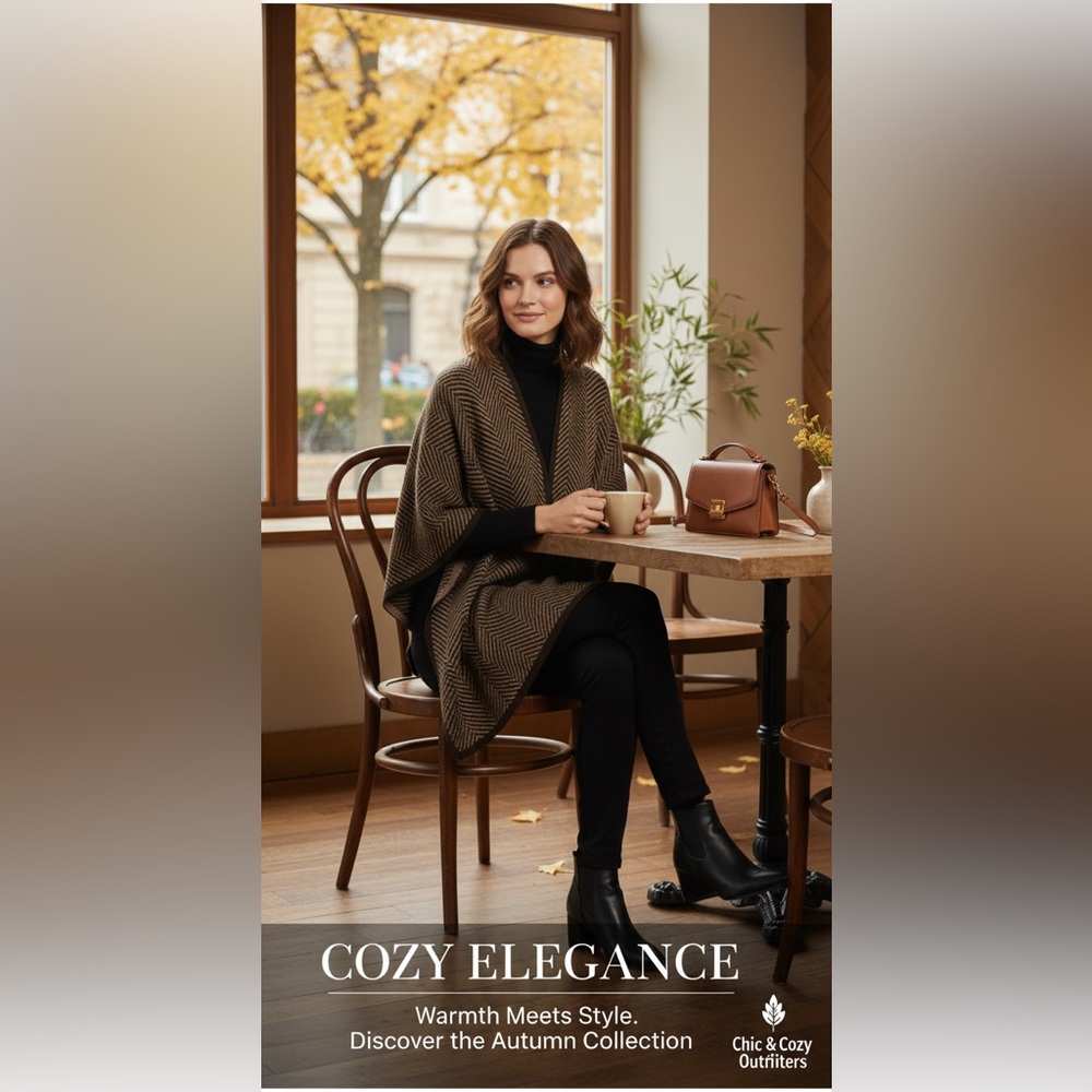 Effortless Elegance. Unrivaled Comfort in Stunning Poncho.